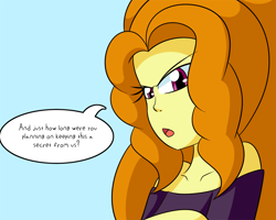 Size: 1000x800 | Tagged: safe, artist:jake heritagu, character:adagio dazzle, comic:aria's archives, my little pony:equestria girls, female, grimdark series, questionable series, solo