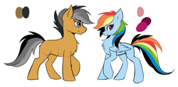 Size: 1280x630 | Tagged: safe, artist:hioshiru, character:quibble pants, character:rainbow dash, species:pony, comic:tale road, explicit series