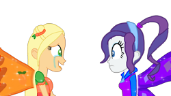 Size: 1280x720 | Tagged: safe, artist:gouhlsrule, artist:nackliza, artist:user15432, character:applejack, character:rarity, species:human, my little pony:equestria girls, alternate hairstyle, believix, clothing, crossover, element of generosity, element of honesty, fairies, fairies are magic, fairy, fairy wings, hairstyle, hasbro, hasbro studios, headband, humanized, orange wings, ponytail, purple wings, rainbow s.r.l, winged humanization, wings, winx club