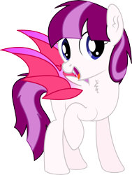 Size: 3861x5111 | Tagged: safe, artist:cyanlightning, oc, oc only, species:bat pony, species:pony, 2019 community collab, derpibooru community collaboration, .svg available, absurd resolution, chest fluff, ear fluff, female, mare, open mouth, simple background, solo, spread wings, transparent background, vector, wings