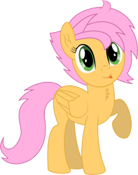 Size: 4509x5729 | Tagged: safe, artist:cyanlightning, oc, oc only, oc:beauty cheat, species:pegasus, species:pony, 2019 community collab, derpibooru community collaboration, .svg available, absurd resolution, chest fluff, ear fluff, female, mare, raised hoof, simple background, solo, tongue out, transparent background, vector