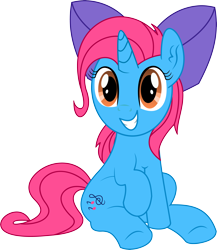 Size: 4640x5348 | Tagged: safe, artist:cyanlightning, oc, oc only, oc:crystal melody, species:pony, species:unicorn, 2019 community collab, derpibooru community collaboration, .svg available, absurd resolution, bow, ear fluff, female, hair bow, mare, raised hoof, simple background, sitting, solo, transparent background, vector