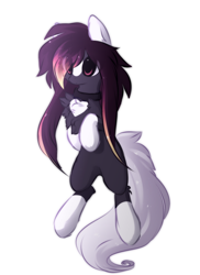 Size: 828x1136 | Tagged: safe, artist:little-sketches, oc, oc only, oc:ayaka, species:earth pony, species:pony, alternate design, chest fluff, eye clipping through hair, female, mare, ponified, simple background, solo, species swap, white background