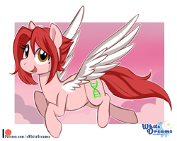 Size: 2341x1870 | Tagged: safe, artist:xwhitedreamsx, oc, oc:viral, species:pegasus, species:pony, female, looking at you, mare, open mouth, solo