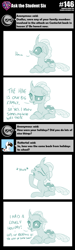 Size: 800x2656 | Tagged: safe, artist:sintakhra, character:ocellus, species:changeling, species:reformed changeling, tumblr:studentsix, female, lying down, post-it, prone, solo, yawn