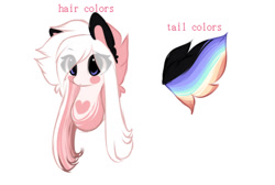 Size: 1024x688 | Tagged: safe, artist:little-sketches, oc, oc:taki, species:pony, bust, eye clipping through hair, female, mare, portrait, reference sheet, solo
