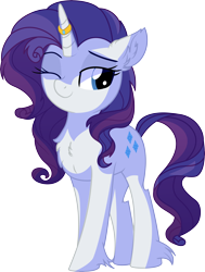 Size: 5292x7010 | Tagged: safe, artist:aureai-sketches, artist:cyanlightning, character:rarity, species:pony, species:unicorn, .svg available, absurd resolution, chest fluff, cute, ear fluff, female, floppy ears, happy, horn jewelry, horn ring, jewelry, looking at something, mare, one eye closed, raribetes, ring, simple background, smiling, solo, transparent background, unshorn fetlocks, vector