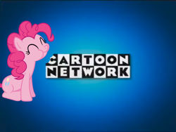 Size: 1022x768 | Tagged: safe, artist:porygon2z, character:pinkie pie, species:pony, bite mark, cartoon network logo, eating