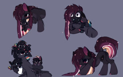 Size: 1920x1214 | Tagged: safe, artist:little-sketches, oc, oc only, oc:ayaka, oc:masashi, species:earth pony, species:pony, alternate design, annoyed, biting, blep, butt fluff, cheek fluff, chest fluff, chin fluff, colored wings, colt, cup, cute, dock, ear fluff, ethereal mane, eye clipping through hair, eyebrows, eyebrows visible through hair, face down ass up, female, filly, floppy ears, fluffy, foal, frown, galaxy mane, glare, gray background, hair bite, hanging, heart, hnnng, holding a pony, leg fluff, lidded eyes, looking at something, looking at you, looking down, male, mare, mouth hold, nom, nuzzling, ocbetes, plot, ponified, prone, raised tail, scruff, silly, simple background, sitting, smiling, sparkles, species swap, spread wings, stallion, surprised, tail, tail fluff, tongue out, wavy mouth, wide eyes, wing fluff, wings