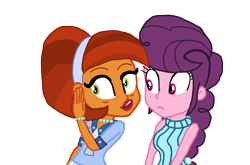 Size: 1920x1264 | Tagged: safe, artist:ktd1993, character:stellar flare, character:sugar belle, my little pony:equestria girls, equestria girls-ified, female, lesbian, shipping, stellarbelle, whispering