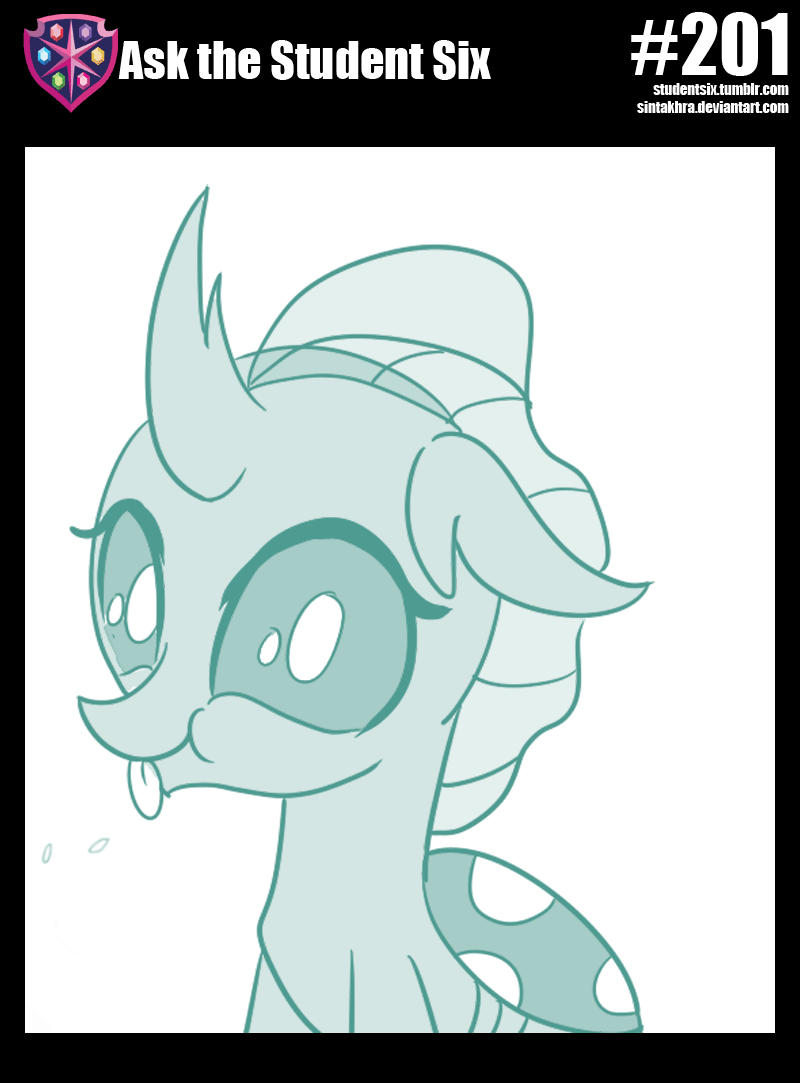Size: 800x1083 | Tagged: safe, artist:sintakhra, character:ocellus, species:changeling, species:reformed changeling, tumblr:studentsix, animated, cute, diaocelles, female, pfft, raspberry, silly, sintakhra is trying to murder us, tongue out