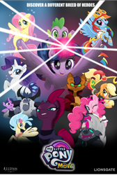 Size: 2003x2972 | Tagged: safe, artist:ejlightning007arts, character:applejack, character:capper dapperpaws, character:fluttershy, character:grubber, character:pinkie pie, character:princess skystar, character:rainbow dash, character:rarity, character:spike, character:storm king, character:tempest shadow, character:twilight sparkle, character:twilight sparkle (alicorn), species:alicorn, species:anthro, species:dragon, species:earth pony, species:pegasus, species:pony, species:seapony (g4), species:unicorn, my little pony: the movie (2017), angry, anthro with ponies, bow, broken horn, clothing, female, flying, hair bow, hat, horn, looking at you, magic, male, mane seven, mane six, mare, mouth hold, my little pony logo, pirate, pirate dash, pirate hat, poster, seaponified, species swap, spread wings, standing, stock vector, sword, wall of tags, weapon, wings