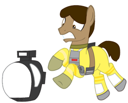Size: 998x801 | Tagged: safe, artist:ejlightning007arts, species:earth pony, species:pony, alien (franchise), crossover, helmet, kane, scared, simple background, space suit, transparent background, vector
