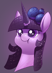 Size: 2480x3508 | Tagged: safe, artist:underpable, character:twilight sparkle, species:pony, blueberry, candy, candy pony, female, food, food pony, ice cream, original species, ponified, solo, sprinkles, waffle cone