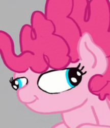 Size: 744x860 | Tagged: safe, artist:greyscaleart, edit, screencap, character:pinkie pie, species:earth pony, species:pony, cropped, faec, female, great moments in animation, mare, reaction image, solo