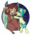 Size: 2988x3394 | Tagged: safe, artist:chub-wub, character:sandbar, character:yona, species:earth pony, species:pony, species:yak, ship:yonabar, episode:she's all yak, g4, my little pony: friendship is magic, abstract background, bipedal, blushing, bow, bow tie, circle background, cloven hooves, cute, dancing, ear fluff, eyes closed, female, hair bow, high res, holding hooves, interspecies, monkey swings, open mouth, sandabetes, shipping, smiling, stars, straight, teenager, yonadorable