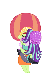 Size: 2000x2925 | Tagged: safe, artist:ktd1993, character:starlight glimmer, character:tree hugger, my little pony:equestria girls, blushing, crack shipping, equestria girls-ified, female, kissing, lesbian, shipping, starhugger