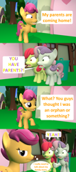 Size: 1920x4320 | Tagged: safe, artist:red4567, character:apple bloom, character:scootaloo, character:sweetie belle, species:pegasus, species:pony, episode:the last crusade, g4, my little pony: friendship is magic, 3d, comic, cutie mark crusaders, shocked, source filmmaker, surprised