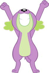 Size: 3548x5298 | Tagged: safe, alternate version, artist:red4567, character:spike, character:spike (dog), species:dog, episode:wake up!, g4, my little pony: equestria girls, my little pony:equestria girls, spoiler:choose your own ending (season 2), spoiler:eqg series (season 2), bipedal, male, missing accessory, paws, puppy, simple background, transparent background, vector, wake up!: pinkie pie