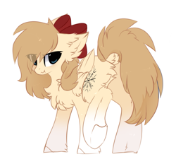 Size: 1059x981 | Tagged: safe, artist:little-sketches, oc, species:pegasus, species:pony, bow, butt, female, fluffy, hair bow, mare, plot, simple background, sketch-fluffy's fluffy butts, solo, white background, ych result