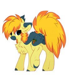 Size: 1029x1158 | Tagged: safe, artist:little-sketches, oc, oc:yaktan, species:earth pony, species:pony, butt, butt fluff, chest fluff, fluffy, male, plot, simple background, sketch-fluffy's fluffy butts, solo, stallion, white background, ych result