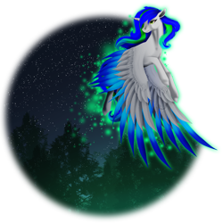 Size: 2287x2288 | Tagged: safe, artist:oneiria-fylakas, oc, oc only, oc:magic fantasy, species:alicorn, species:pony, female, mare, solo, two toned wings, wings