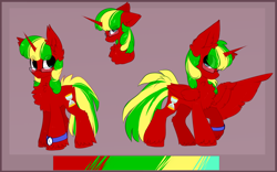 Size: 2658x1656 | Tagged: safe, artist:little-sketches, oc, oc:kairos, species:alicorn, species:pony, alicorn oc, color palette, glasses, looking back, watch
