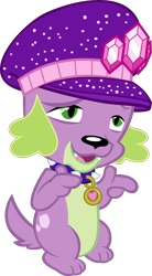 Size: 2555x4639 | Tagged: safe, artist:red4567, character:spike, character:spike (dog), species:dog, episode:lost and pound, g4, my little pony: equestria girls, my little pony:equestria girls, spoiler:choose your own ending (season 2), spoiler:eqg series (season 2), lost and pound: spike, male, paws, simple background, spike's dog collar, spike's festival hat, transparent background, vector