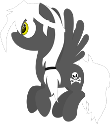 Size: 1803x2030 | Tagged: safe, artist:zacatron94, oc, oc:captain white, species:pegasus, species:pony, female, lineless, mare, simple background, solo, transparent background
