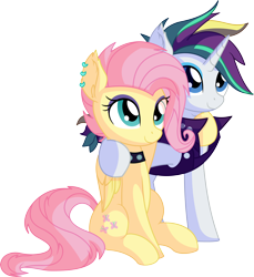 Size: 6946x7589 | Tagged: safe, artist:cyanlightning, character:fluttershy, character:rarity, species:pegasus, species:pony, species:unicorn, episode:the road less scheduled, g4, my little pony: equestria girls, spoiler:choose your own ending (season 2), spoiler:eqg series (season 2), .svg available, absurd resolution, alternate hairstyle, clothing, cute, duo, ear fluff, ear piercing, earring, female, flutterpunk, folded wings, mare, piercing, punk, punkity, simple background, sitting, smiling, the road less scheduled: fluttershy, transparent background, vector, wings