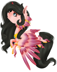 Size: 1024x1275 | Tagged: safe, artist:oneiria-fylakas, oc, oc only, oc:ibath, species:alicorn, species:pony, chibi, female, multiple wings, seraph, seraphicorn, simple background, solo, transparent background
