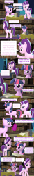 Size: 1920x9720 | Tagged: safe, artist:red4567, character:starlight glimmer, character:twilight sparkle, character:twilight sparkle (alicorn), species:alicorn, species:dragon, species:pony, comic:i must regress, 3d, age progression, age regression, book, comic, female, horn, implied age regression, male, source filmmaker, spell gone wrong, twilight's castle