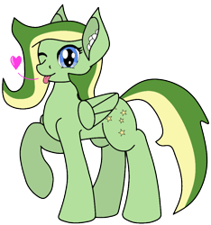 Size: 806x860 | Tagged: safe, artist:didgereethebrony, artist:zeka10000, base used, oc, oc:boomerang beauty, species:pegasus, species:pony, blep, cute, cutie mark, ear fluff, floating heart, heart, looking at you, mlem, silly, simple background, solo, tongue out, transparent background