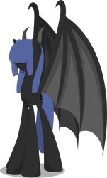 Size: 2645x4373 | Tagged: safe, artist:zacatron94, oc, oc only, oc:neigh sayer, species:dracony, species:dragon, species:pony, dragon wings, hybrid, lineless, simple background, solo, transparent background, wings