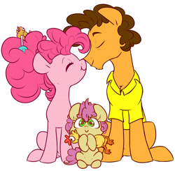 Size: 3607x3535 | Tagged: safe, artist:chub-wub, character:boneless, character:cheese sandwich, character:li'l cheese, character:pinkie pie, species:pony, ship:cheesepie, episode:the last problem, g4, my little pony: friendship is magic, boneless 6, chin fluff, cute, digital art, female, filly, li'l cuteese, male, mare, shipping, smiling, stallion, straight