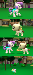 Size: 1920x4320 | Tagged: safe, artist:red4567, character:pound cake, character:princess flurry heart, species:pony, ship:poundflurry, 3d, comic, cute, diaper, female, flurrybetes, hug, male, poundabetes, shipping, source filmmaker, straight, whammy