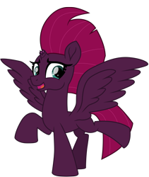 Size: 6725x7961 | Tagged: safe, artist:ejlightning007arts, character:fizzlepop berrytwist, character:tempest shadow, species:alicorn, species:pony, alicornified, alternate timeline, broken horn, cute, female, horn, open mouth, race swap, raised hoof, simple background, solo, story in the source, tempest gets her wings back, tempestbetes, tempesticorn, transparent background, vector