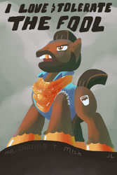 Size: 800x1200 | Tagged: safe, artist:docwario, species:earth pony, species:pony, love and tolerate, mr. t, ponified, solo