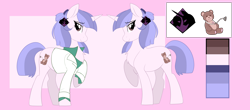 Size: 4000x1759 | Tagged: safe, artist:xwhitedreamsx, oc, species:pony, species:unicorn, clothing, female, mare, reference sheet, shirt, solo