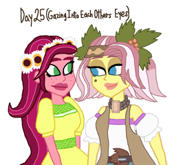 Size: 913x875 | Tagged: safe, artist:ktd1993, character:gloriosa daisy, character:vignette valencia, my little pony:equestria girls, 30 day otp challenge, female, gloriette, lesbian, shipping, vignette valencia