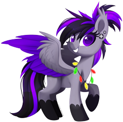 Size: 897x891 | Tagged: safe, artist:scarlet-spectrum, oc, oc only, oc:viola, species:pegasus, species:pony, ear piercing, earring, jewelry, ornament, piercing, simple background, smiling, solo, transparent background