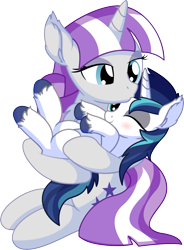 Size: 5618x7617 | Tagged: safe, artist:cyanlightning, character:shining armor, character:twilight velvet, species:pony, species:unicorn, .svg available, absurd resolution, blushing, chest fluff, colt, colt shining armor, cute, dawwww, duo, ear fluff, female, forehead kiss, holding a pony, kissing, male, mare, mother and child, mother and son, one eye closed, shining adorable, simple background, smiling, transparent background, vector, weapons-grade cute, younger
