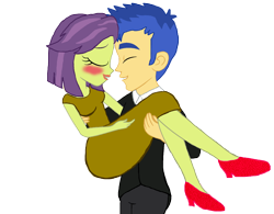 Size: 2008x1568 | Tagged: safe, artist:fernandash, artist:ktd1993, character:flash sentry, character:victoria, ship:flashtoria, my little pony:equestria girls, blushing, bridal carry, carrying, eyes closed, female, flash sentry gets all the milfs, flash sentry gets all the waifus, male, milf, shipping, straight, victoria