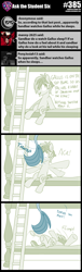 Size: 800x2630 | Tagged: safe, artist:sintakhra, character:gallus, character:sandbar, species:pony, tumblr:studentsix, arms in the air, bunk bed, falling, hitting, ladder, tail, tail wrap