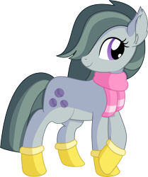 Size: 5974x7156 | Tagged: safe, artist:cyanlightning, character:marble pie, species:earth pony, species:pony, .svg available, absurd resolution, clothing, cute, female, gloves, looking at you, marblebetes, mare, scarf, simple background, smiling, solo, svg, transparent background, vector, winter outfit