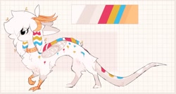Size: 1920x1027 | Tagged: safe, artist:little-sketches, oc, species:draconequus, female, reference sheet, solo