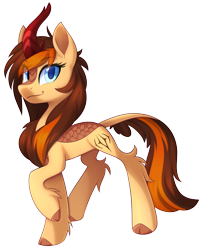 Size: 4176x5000 | Tagged: safe, artist:scarlet-spectrum, oc, oc only, oc:aerion featherquill, species:kirin, cutie mark, female, kirin-ified, looking at you, mare, simple background, solo, species swap, transparent background