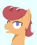 Size: 127x154 | Tagged: safe, artist:astr0zone, oc, oc only, oc:astrozone, species:pegasus, species:pony, animated, bust, gif, grin, head only, headbob, lidded eyes, male, open mouth, pixel art, portrait, profile picture, simple background, smiling, solo, stallion, white background
