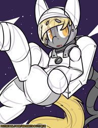 Size: 2550x3300 | Tagged: safe, artist:bbsartboutique, oc, oc only, oc:night striker, species:pony, male, solo, space, space suit, stallion