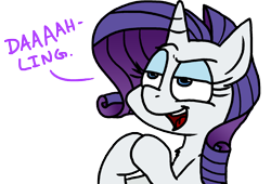 Size: 1690x1151 | Tagged: safe, artist:adorkabletwilightandfriends, character:rarity, species:pony, species:unicorn, adorkable friends, g4, color, darling, face, female, hooves, hooves together, humor, png, scheming, simple background, smiling, solo, transparent background, vector